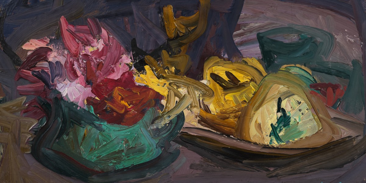 Narure morte aux fruits et au bouquet de fleurs